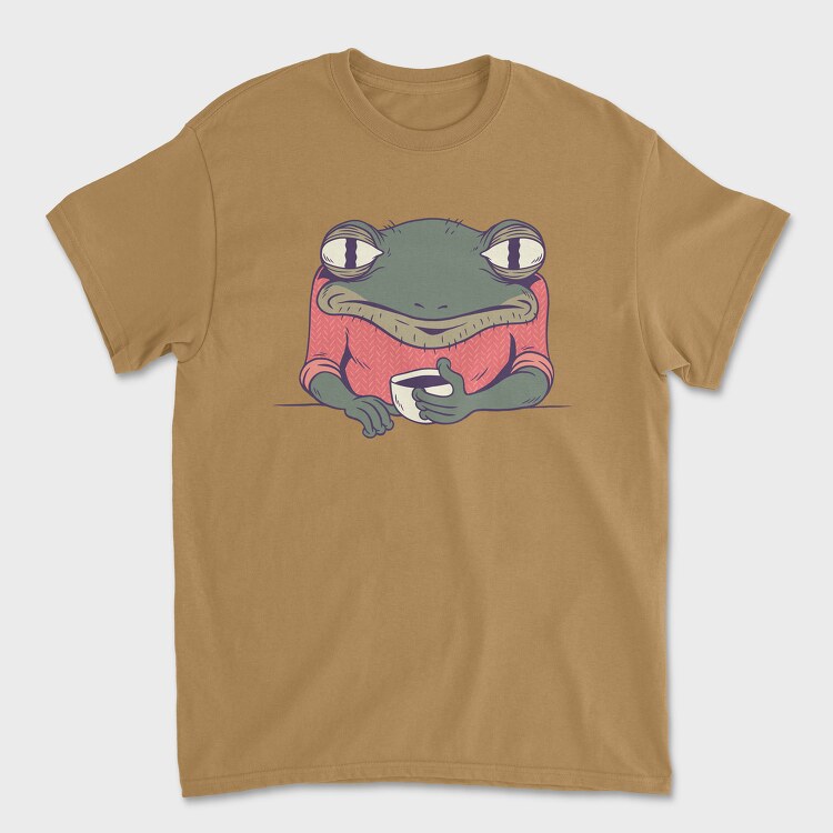Frog Coffee, Unisex Men's T-Shirt