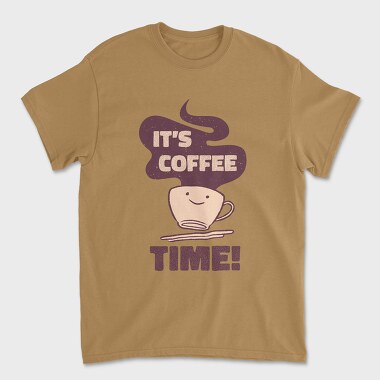 Its Coffee Time, Unisex Men's T-Shirt