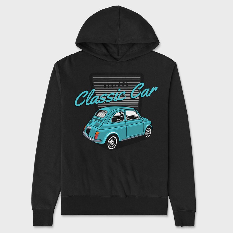 1975 Fiat 500, Unisex Men's Hoodie