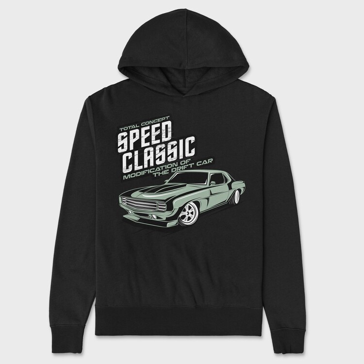Speed Classic the Drift Car, Unisex Men's Hoodie