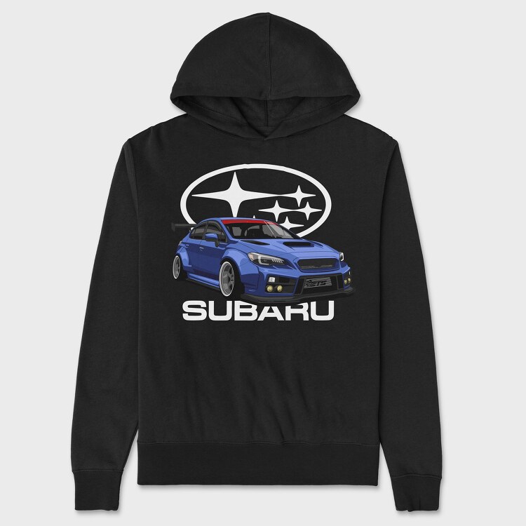 Blue Subaru, Unisex Men's Hoodie