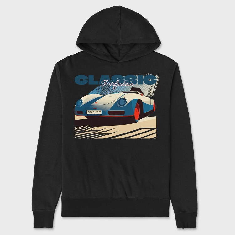 Vintage Auto Front View Classic Perfection, Unisex Men's Hoodie