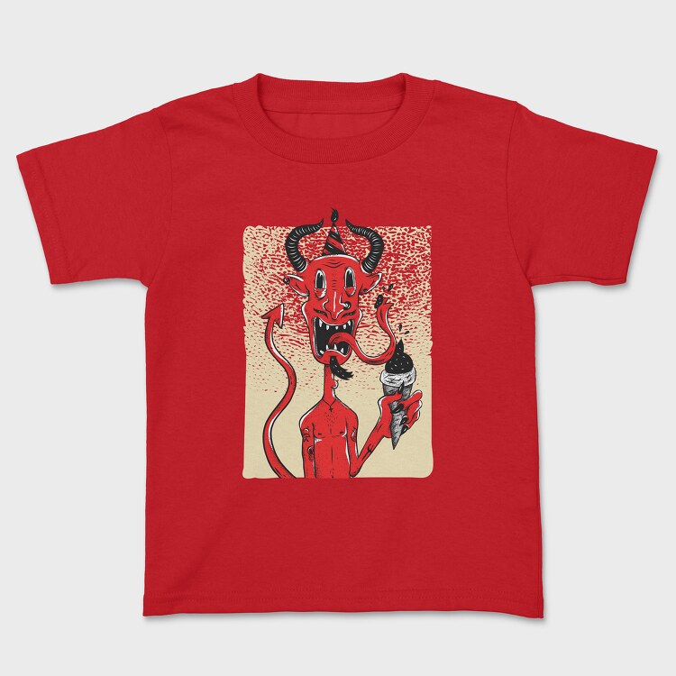Devil Ice Cream, Kids' T-Shirt