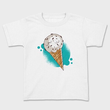 Chocolate Chipicecream, Kids' T-Shirt