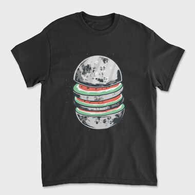 Moon Watermelon, Unisex Men's T-Shirt