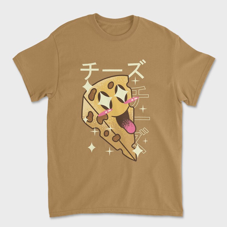Cheese Crazy Kawaii, Unisex Men's T-Shirt