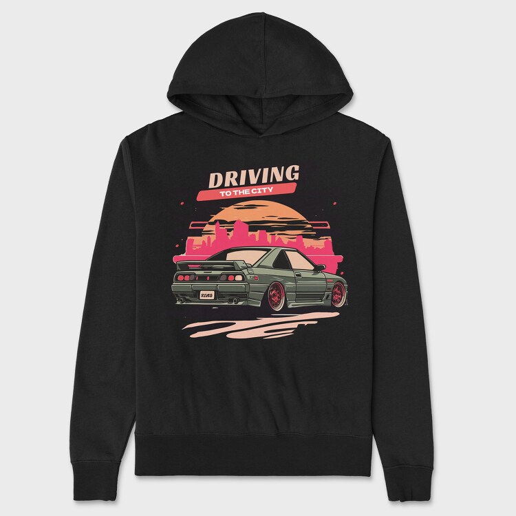 Driving to Car Jdm Japan, Унисекс Мъжко Суичър