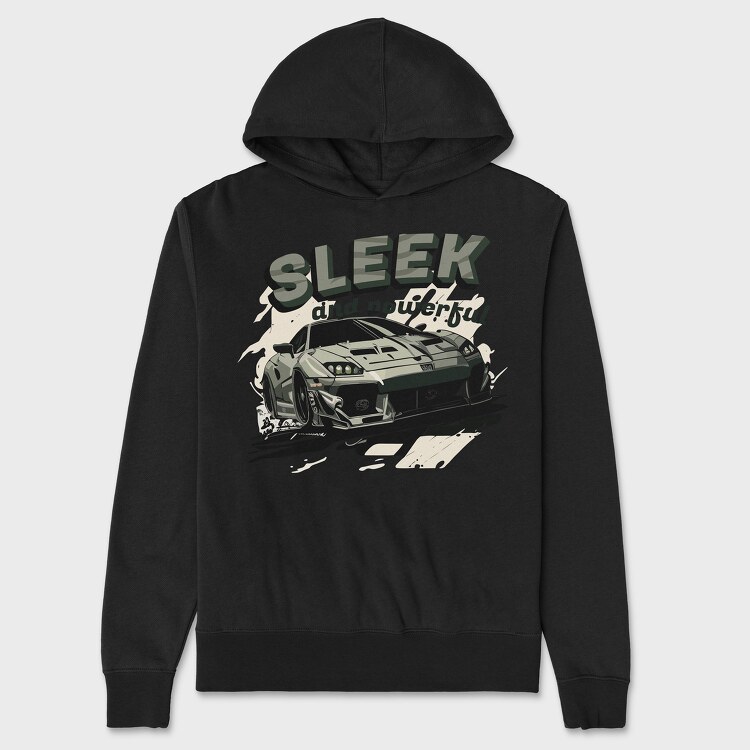 Elegant Powerful Super Sports Car, Unisex Men's Hoodie