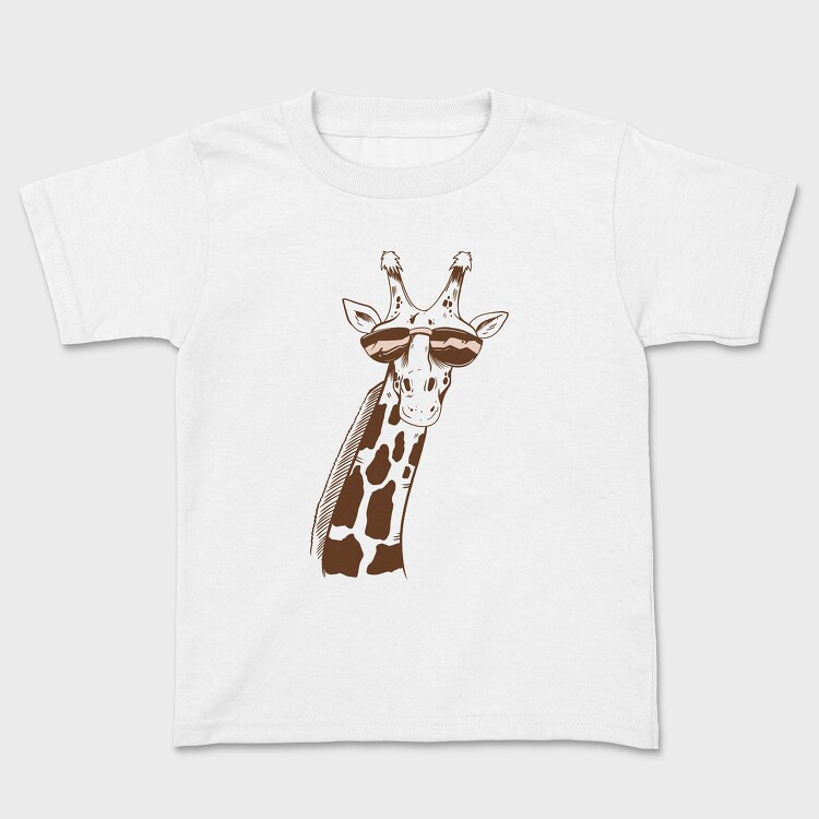 Kids' T-Shirt, Giraffe Sunglasses