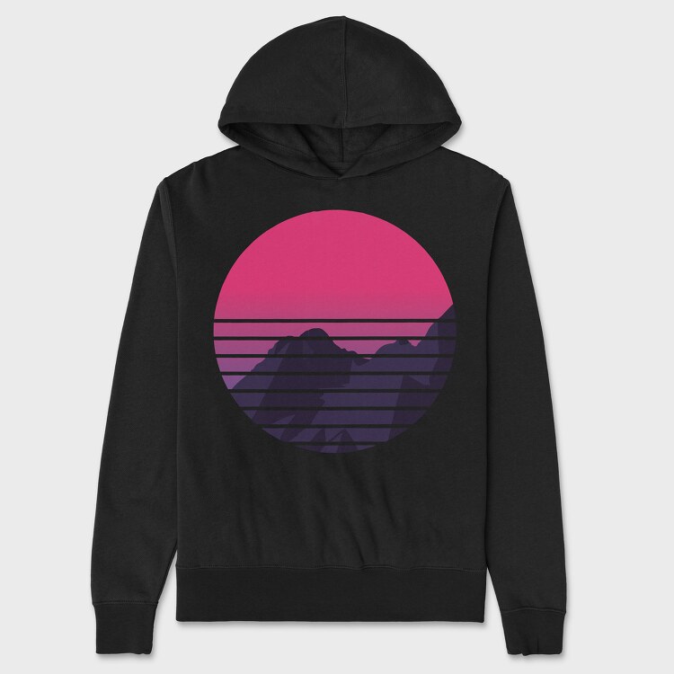 Retro Mountain, Унисекс Мъжко Суичър