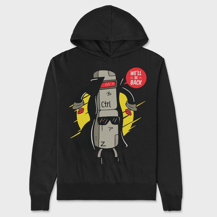 Ctrl Z Cyborg, Unisex Men's Hoodie
