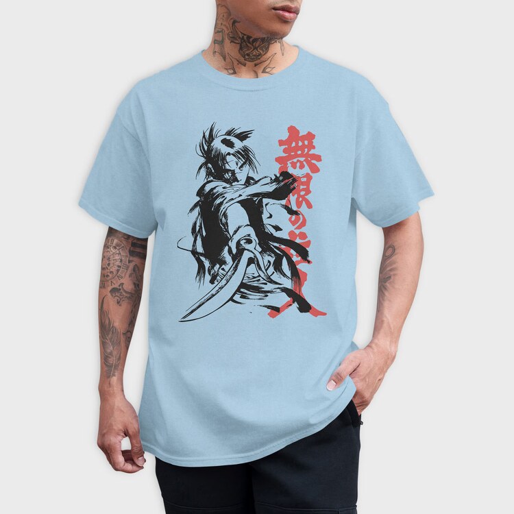 Retro Car Convertible With Girl and Trees, Women's T-Shirt