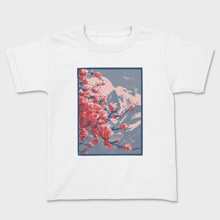 Sakura Mountains Paint, Детска Тениска
