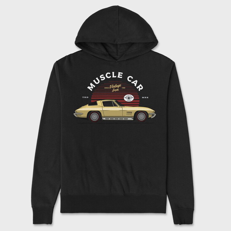 1966 chevrolet corvette, Unisex Men's Hoodie