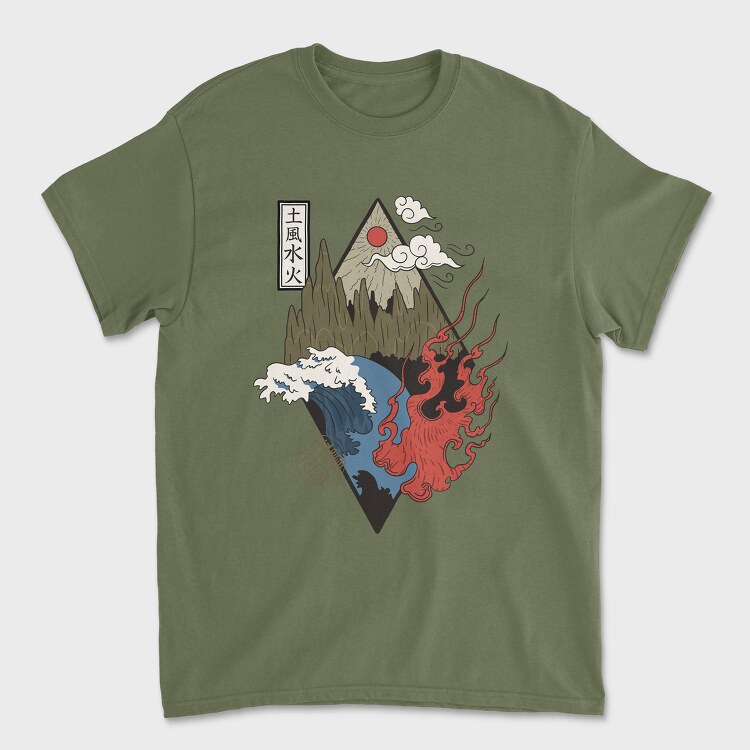 Four Elements, Unisex Men's T-Shirt