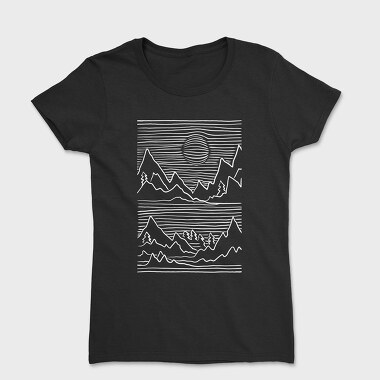Mountains 3d, Women's T-Shirt