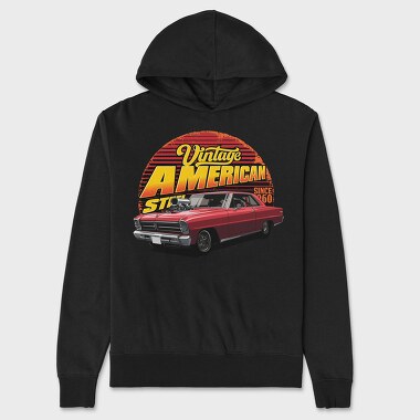 Vintage American Custom 1960, Unisex Men's Hoodie