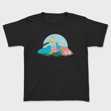 Animals Party, Kids' T-Shirt
