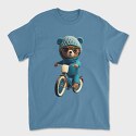 Teddy Bear Bicycle, Унисекс Мъжка Тениска