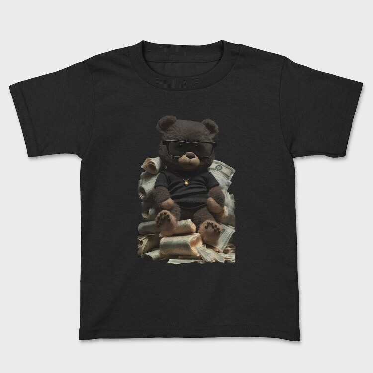 Teddy Bear Money, Kids' T-Shirt