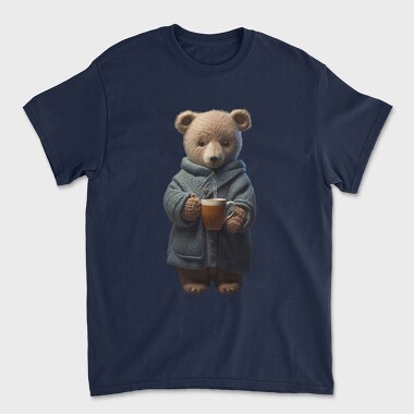 Teddy Morning Coffee, Unisex Men's T-Shirt