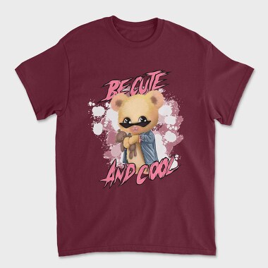 Be Cute and Cool Bear, Unisex Men's T-Shirt