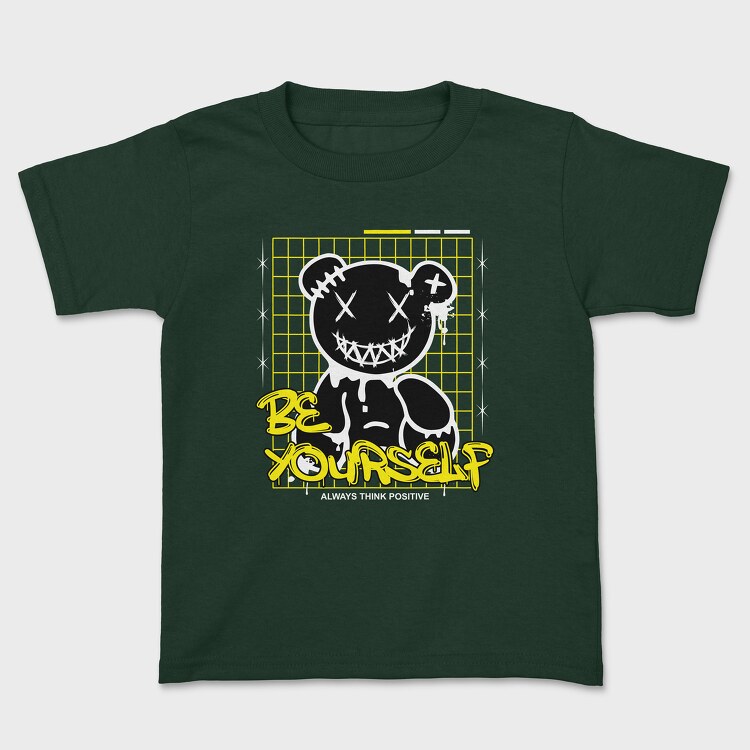 Be Yourself Bear, Kids' T-Shirt