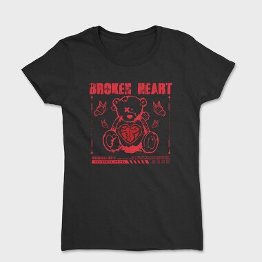 Broken Heart Bear, Women's T-Shirt