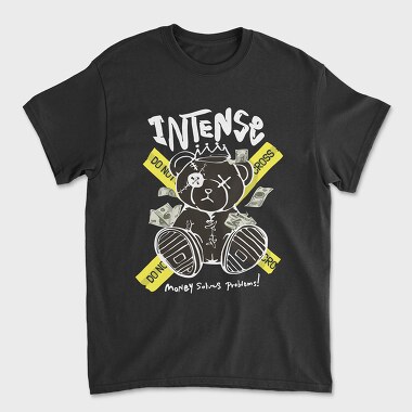 Do Not Cross Bear, Unisex Men's T-Shirt