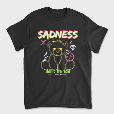 Dont Be Sad Bear, Unisex Men's T-Shirt