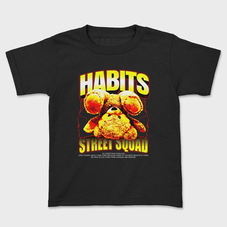 Habits Bear, Kids' T-Shirt