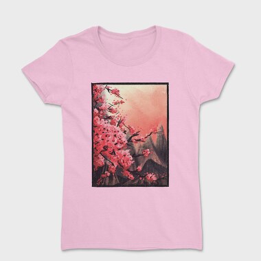 Cherry Blossom Painting, Women's T-Shirt