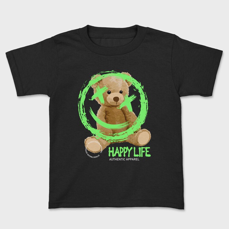 Happy Life Bear, Детска Тениска
