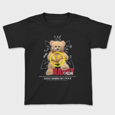 Happy Smiling Bear, Kids' T-Shirt
