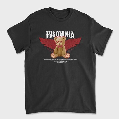 Унисекс Мъжка Тениска, Insomnia Bear