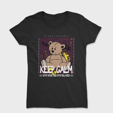 Keep Calm Bear, Women's T-Shirt