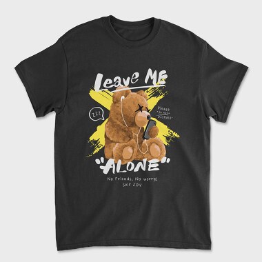 Leave Me Alone Bear, Unisex Men's T-Shirt
