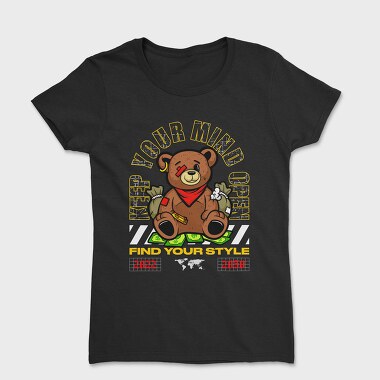 Mind Open Bear, Women's T-Shirt