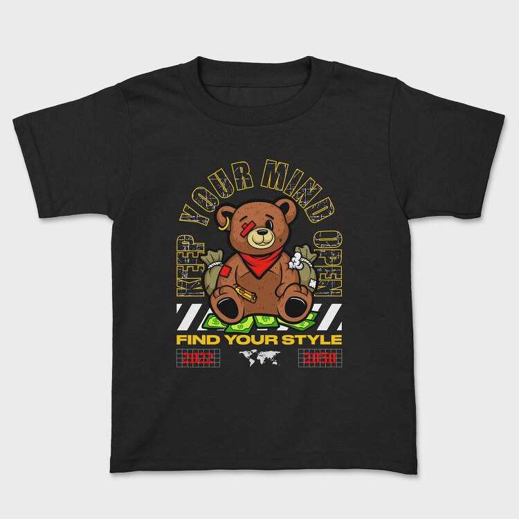 Mind Open Bear, Детска Тениска