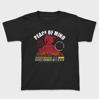 Peace of Mind Bear, Kids' T-Shirt
