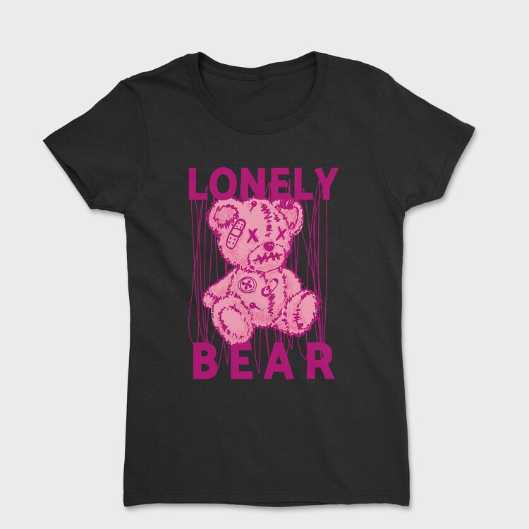 Pink Lonely Bear, Дамска Тениска