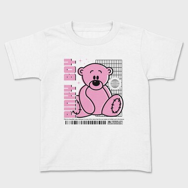 Kids' T-Shirt, Pinky Boy Bear