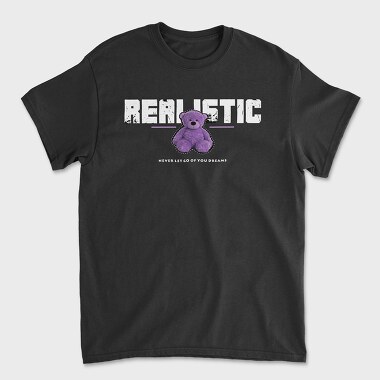 Unisex Men's T-Shirt, Realistic Bear
