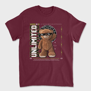 Unlimited Bear, Unisex Men's T-Shirt