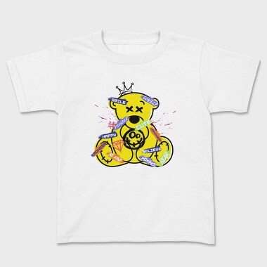Yellow Teddy Bear, Kids' T-Shirt