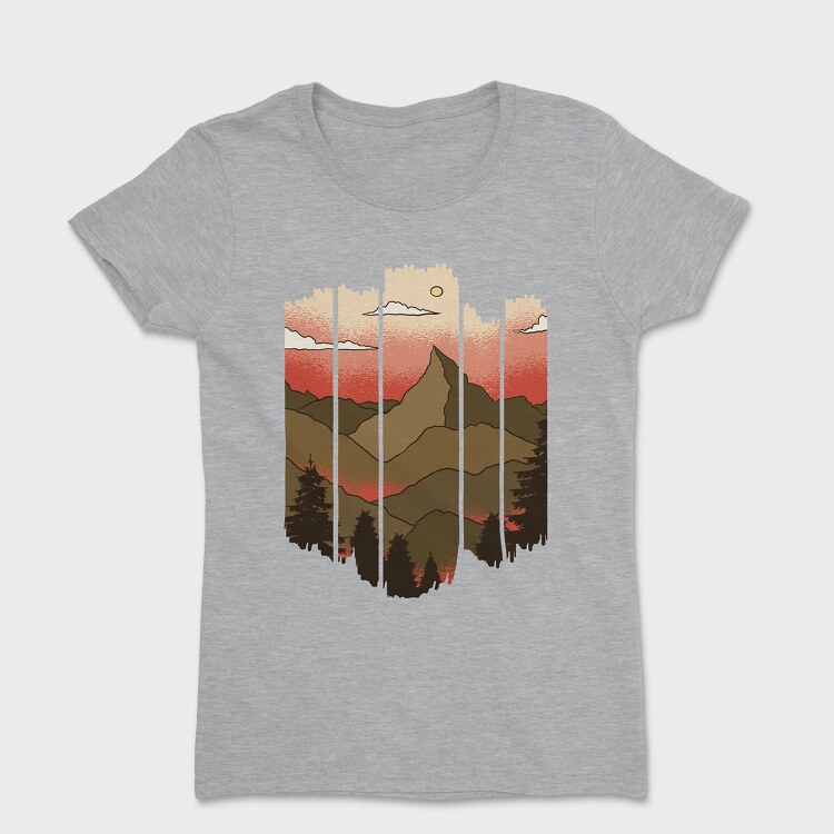 Cut Out Landscape, Women's T-Shirt