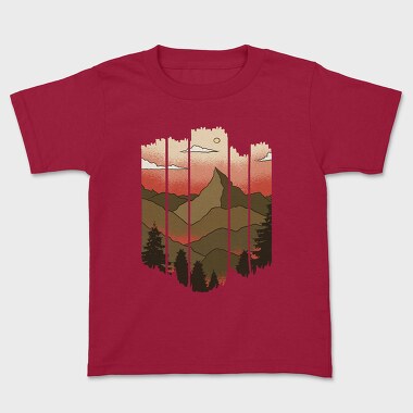 Cut Out Landscape, Kids' T-Shirt