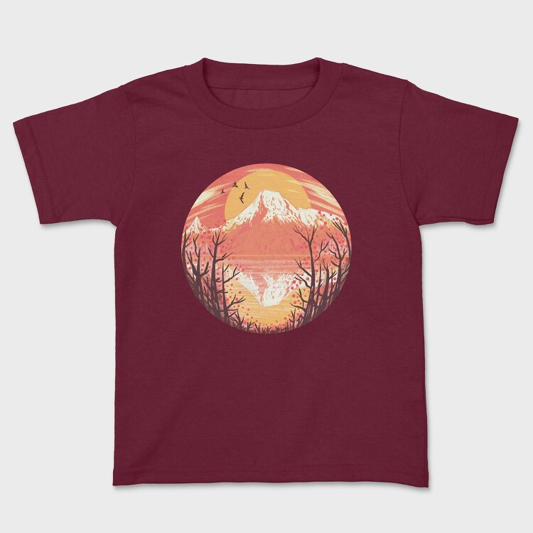 Vulcan Sunset, Kids' T-Shirt