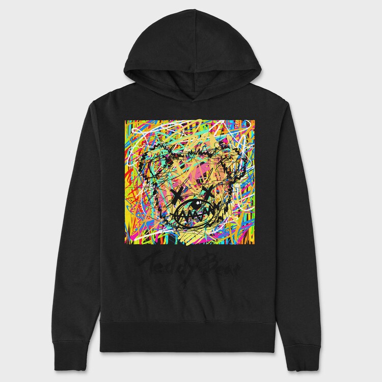 Colorful Teddy Bear, Унисекс Мъжко Суичър