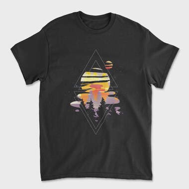 Galaxy Watercolor, Unisex Men's T-Shirt